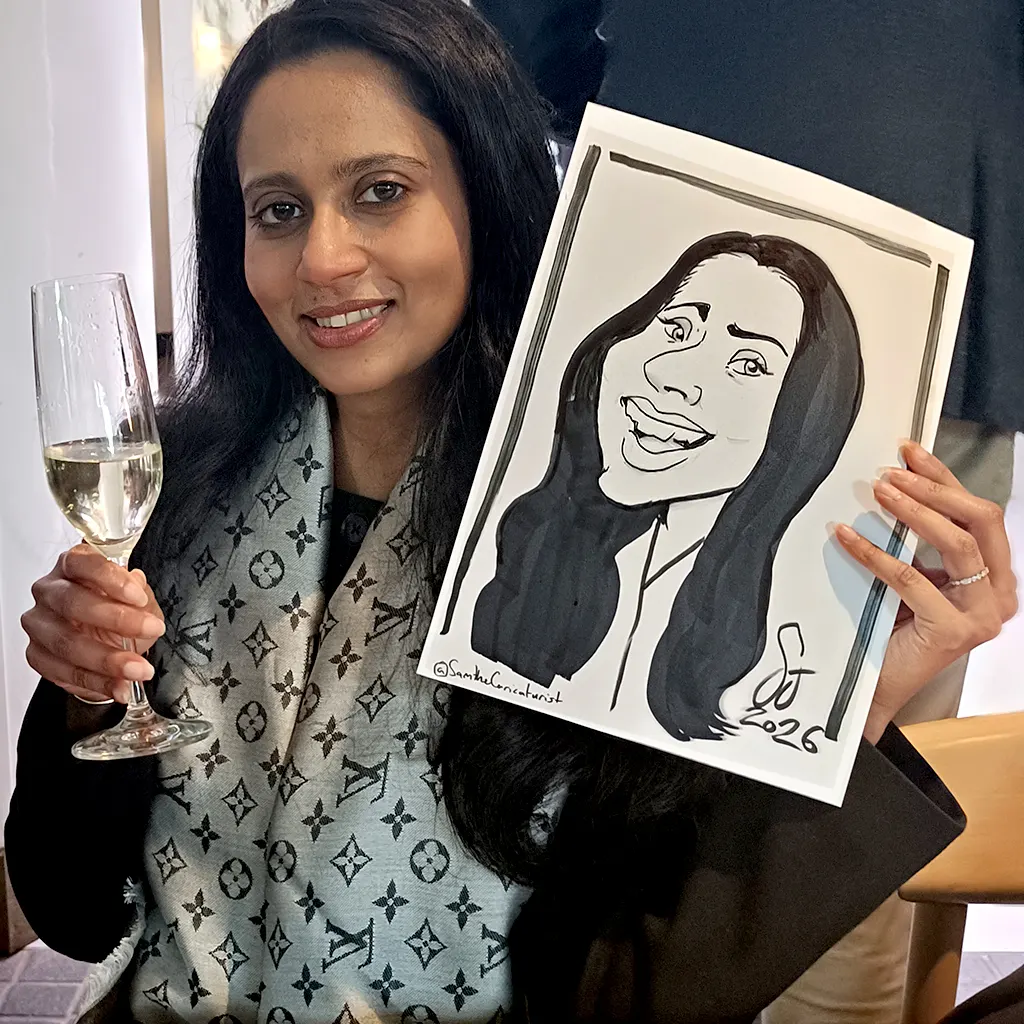 Caricature artwork: Example Corporate Square Morgans