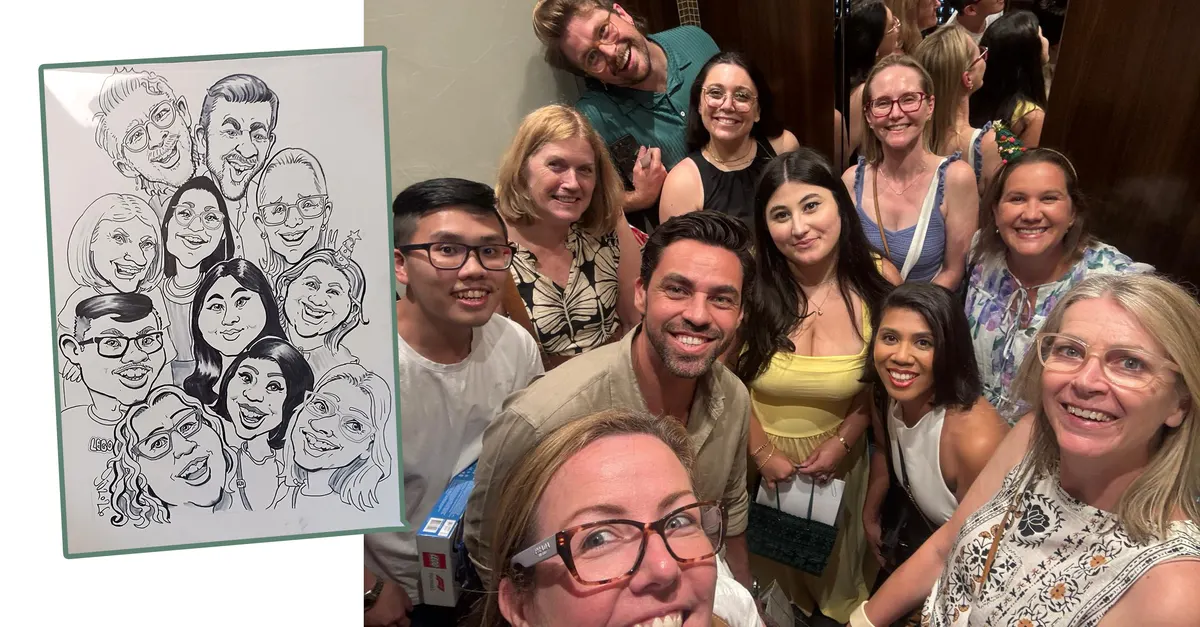 Caricature artwork: Groups from Photo Sam