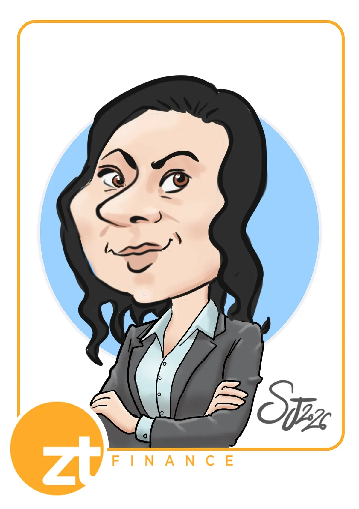 Caricature artwork: Ztfinanc1112e