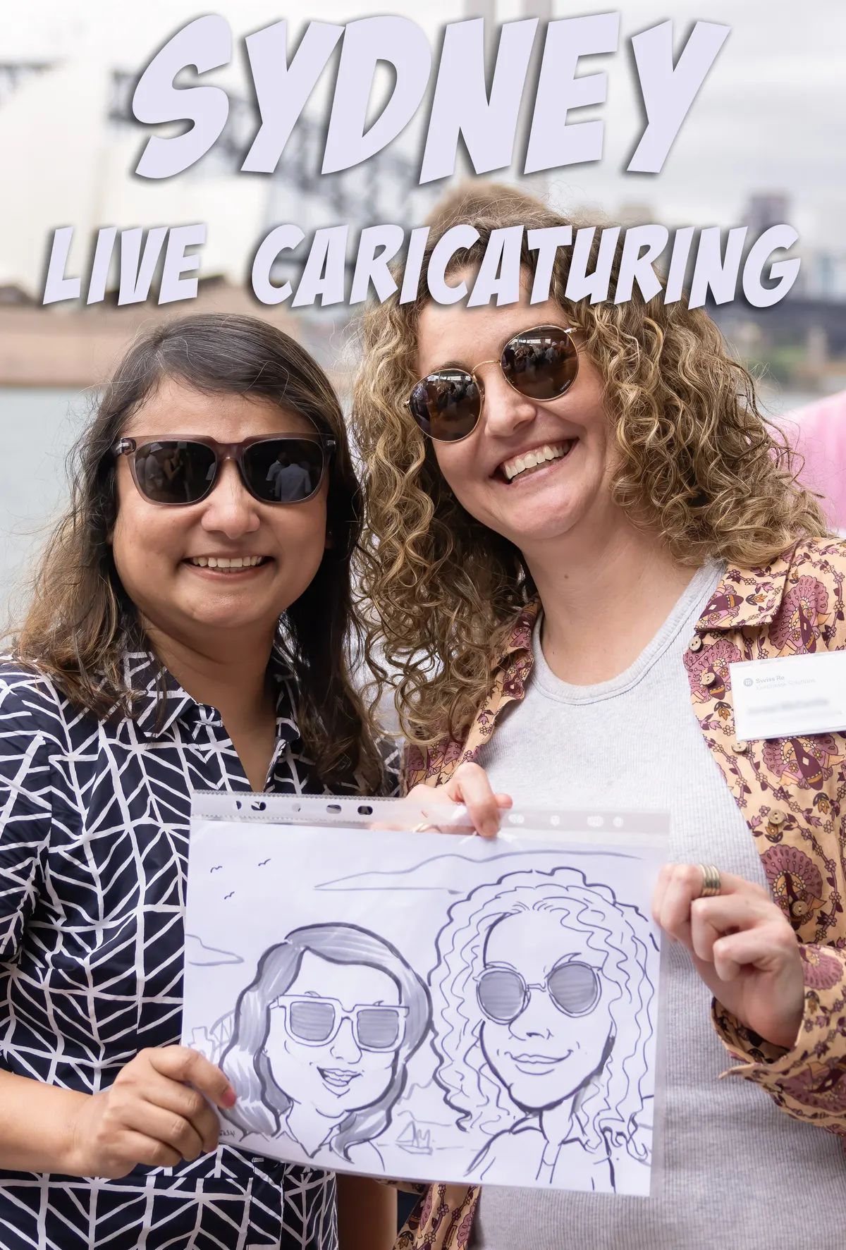Caricature artwork: Sydney Aust The Island SWISSRE