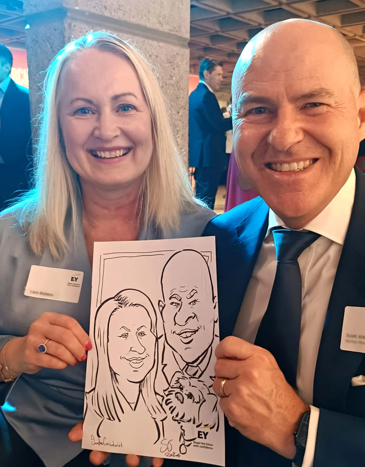 Caricature artwork: Lara Pablo Archibald