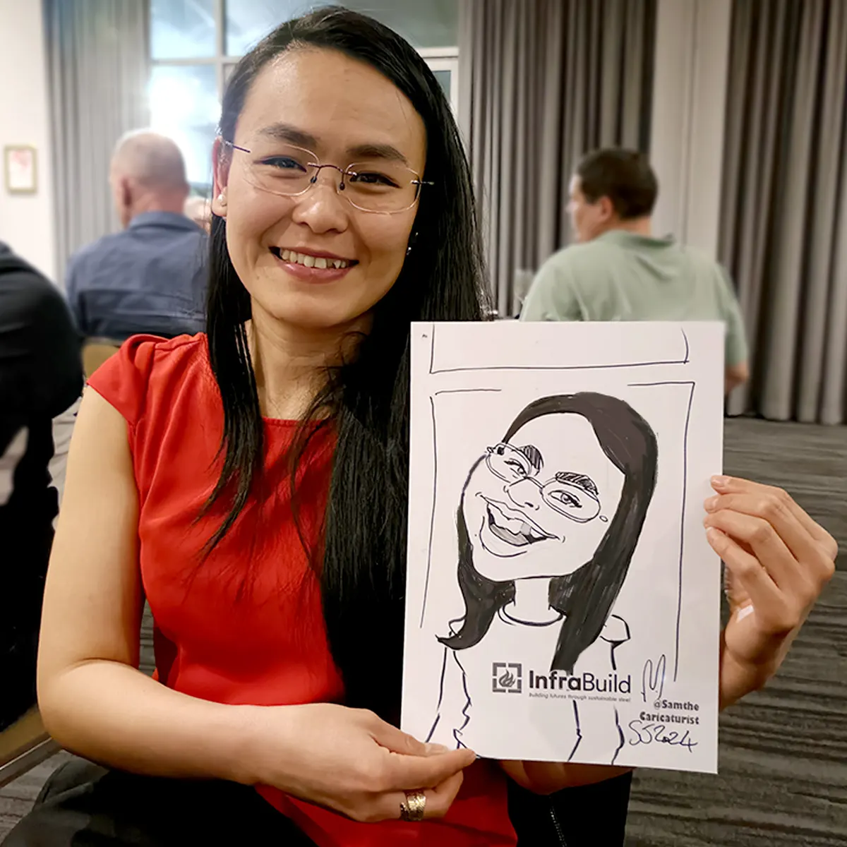 Caricature artwork: Infra Build03