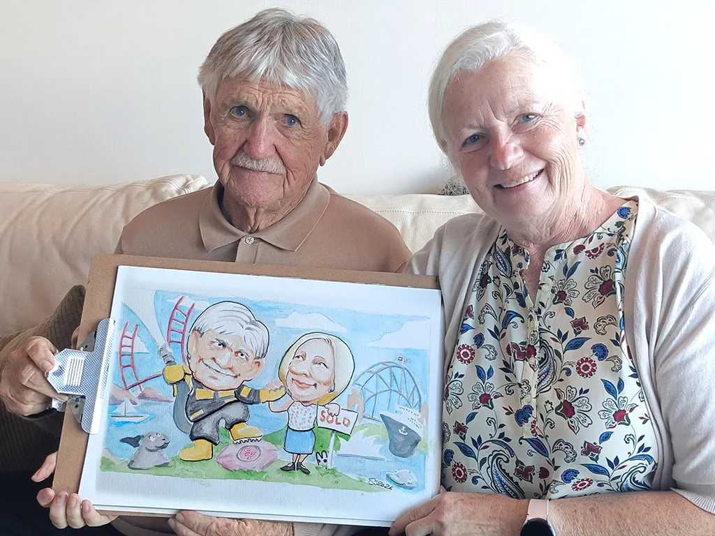 Caricature artwork: Water Colour