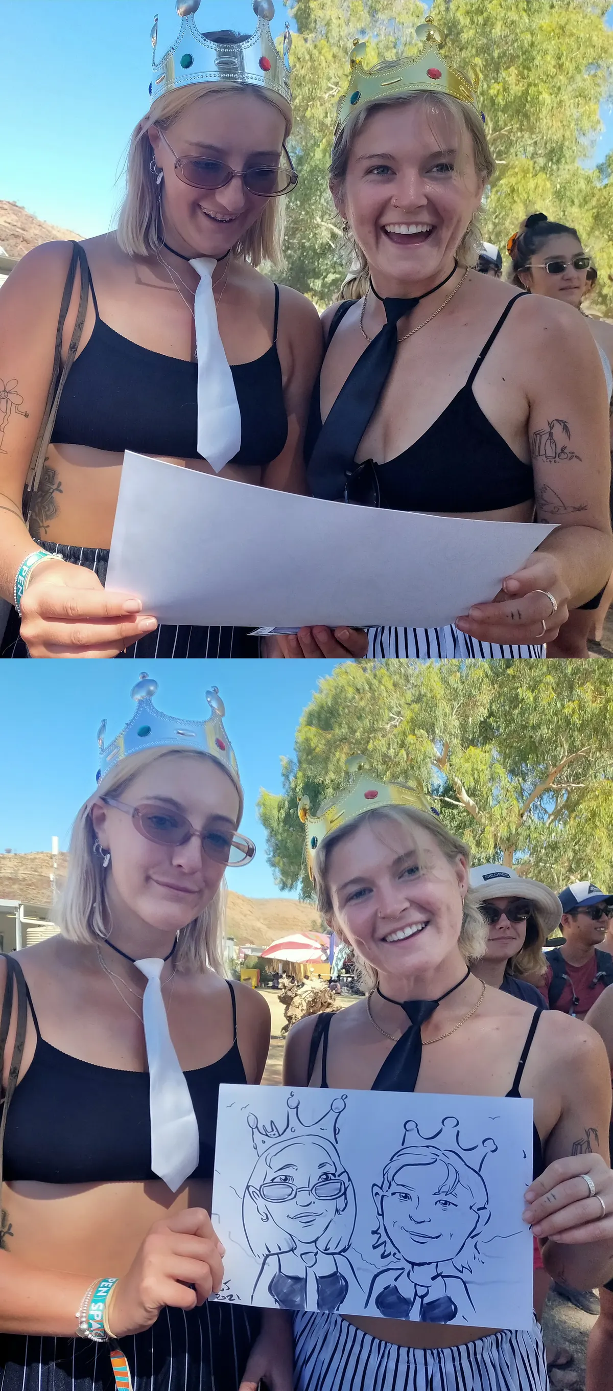 Caricature artwork: Open Spaces Festival Entertainment